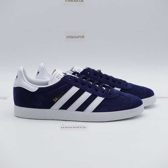 NEW adidas Originals Gazelle Sneakers BB5478 Collegiate Navy/White - Picture 3 of 8